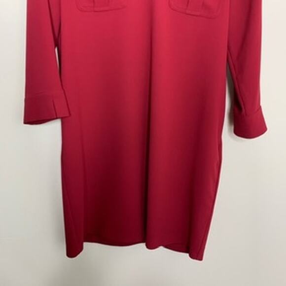 Hobbs London Katelena Mini Shift Tunic Crimson Red Dress Womens Size 8 - Picture 5 of 16